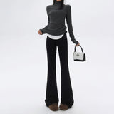 YC& Vintage Trumpet Trousers Slack Sleeves And Sweatpants Casual Winter & Regular