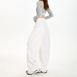 Autumn Scissor Casual Jeans Retro Taut Loose Legs Feel Comfortable Denim Blue