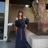 Pure Cotton Cotton Composite 310G Casual Wear Set Shoulder Shawl + Slim Half Skirt Fashion Two-Set