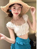 2026 Bikini New Swimsuit Women Slim Fresh Holiday Wind Women Feel Summer Three-Piece Set