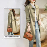Women's Long-Term 2025 Spring And Autumn New Fashion Trend Temperament Loose Thin And Windwear Women's Clothing