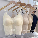5879 # Sexy Lace Beauty Inside The Woman With Bra Bra Without Steel Ring Wearing Bottom Top Slings On The Back Of The Women's Slings