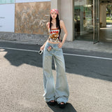 26Th Ootd!| Spring 2026 New Old Cat Must Be Wrinkled Loose Broad-Legged Jeans Small