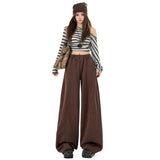 2026 Autumn And Winter New Thick Fashion Free Leisure Sweatpants Women Loose Thin Broad Leg Pants Tide