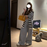 Set Black Belt Shawl Long Sleeves Loose-Fitting Women Folding Shawl Autumn And Winter New Leisure Long