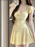 Strict 2026 New Purpure Body Thin Belly Conservative Student Dress Fresh Pure Swimsuit