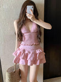 2026 New Swimsuit Women's Split Skirt Conservative Cover Belly Thin Fresh In Wind Hot Spring Holiday Swimming