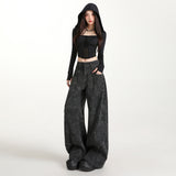 Autumn/Winter 2025 New Hot Girl Style Wide Leg Trousers Fashion Trend Straight Pants Women's Casual Pants C-Propline Button