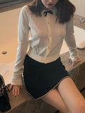 Wool Small Knitted Short Thin Knitted Shirt