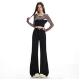 Muscular Micro-Tamps YKK Simple Style Small Man Does Not Stick To The Leg Micro-Thorns Denim Trousers Lengthen Pattern