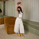 YC&Retro Loose-Legged Trousers With A Long-Pocket Spring And Summer Jeans Woman