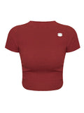 The Tee Class Foundation System Is Very Powerful! Thin Knitted Top Wool Long And Short-Sleeved Woman