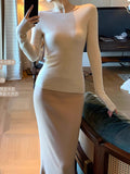_ Imported Island Essence 18 Stitch All-In-One Machine Bare Silk Silk Cashmere T-Shirt Long Sleeves To Keep Warm And Comfortable Fashion