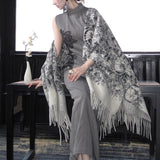 New Chinese Sleeveless Dress With Elegant Knitted Shawl Coat Top