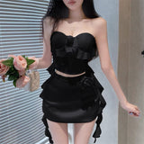 Summer Repair Lotus Leaf Side Wrapped In Pure Desire White Flowers Sleeveless Breasts Women Naked On The Back Of The Coat