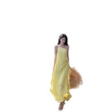 Fairy Show-Back Dress Seaside Holiday Dress Sling Neck Sexy Morning Robes Beach Dress Girl