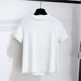 Fake Two T-Shirt Casual Pants Fashion Set Women's Summer 2026 New Temperament Elegant People Wear Two Sets