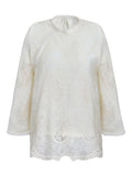 Jade Gourd Water Marinade Plus Velvet Knitted Jersey Girl Autumn Winter Cotton Lace Embroidery Inside Cloth