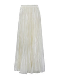Suspension White Beautiful Yarn Half-Dress Skirt Sha Pung Pong Fairy 100-Fold Flowing Long Yarn Skirt Long Dress Woman