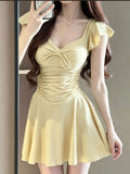 Wow New Edicula Body Thin Belly Conservative Student Dress Fresh Pure Swimsuit Female Bolisi 2546