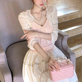 In The Supplemental List Lillian Afternoon Embroidered Beads Thousand Gold Cardigan Heavy-Working Temperament Slid Outside The Thin Small Shirt Summer