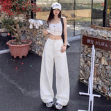 & Vintage | Deconstructing The Thrombosis | Knife Trousers Women's Rice White Trousers Trousers Women's