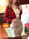 Proportional Reconstruction Ultra-High-Waist Three-Color Body Dress Golden Ratio Bag-Bag Hip Skirt Commuter Woman