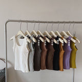 6602# Hundred U-Neck Comfortable Sling Vest Skinny Woman With Chest Cushions Outside The Coat