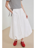 Elegant Half-Dressed Women 2025 Summer New Design Sense High-Rise Simple Thin Floral Skirt