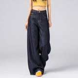 High Quality Wide-Legged Jeans Women 2026 New Anti-Color Drag Hanging Straight Trousers