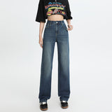 9892 Lyselle Ultra-Thin Soft Denim Narrow Version Of Small Straight-Tling High-Waisted Microbomb Jeans Women Spandex Summer Thin