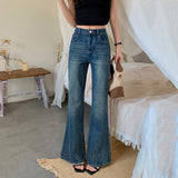 Vintage Blue Micro-Tipped Jeans Without Legs Hot Babes Feel Like Jeans Women's Trousers Plus Light Blue Trousers
