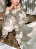 [Floating Half Day] High-Level Design Slender Lace A Fishtail Skirt Suit