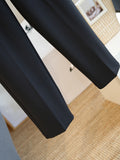 High-End Straight Smoke Pipe Pants Loose Thin Casual Suit Pants Women Nine-Point Harlan Pants