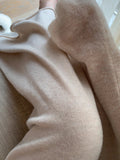 [Super High Waist] Full Wool Waist Knitted Wide Leg Pants Women High Waist Hanging Feeling Thin Trousers
