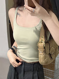 1045# People's Cotton Hoisted With Chest Pads Inside And Outside Wearing A Sleeveless Bottom Shirt Vest Woman