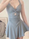 Wow New Swimsuit-Joined Hanging Neck Sling In Thin Swimsuit Bolespolis 8407