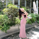 Slender-Scully Holiday Fishtail Dress Sexy Summer Dress Purely Desired Spice Girl Skinny Temperament