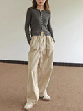 Lazy Temperament Wool White Bottoming Shirt Spring Women Long Sleeves Thin Knitted Cardigan Sweater
