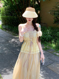 Lace Top Loaf Side Sling Pumpkin Trousers Trousers Knitted Pumpkin Lotus Leafy Woman Summer Thin