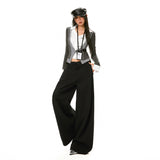 25Th Ootd!| Autumn Vertical Tube This Sub-Side Adjustable High-End Wide Leg Thin Casual Pants