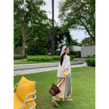 Xinjiang Sichuan Westwarf Tourism Wear Sets This Summer This Year's Popular Irregular Broken Flower Half-Dress Shirt Two Sets