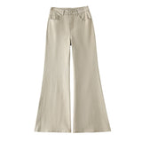 7212 Days Wide Legs Low-Waisted Elastic Jeans Women Thin Loose Drag Trousers Summer Thin Small