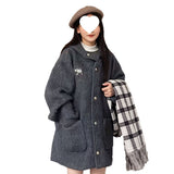 Early Winter Korean College Wind Leisure With A Small Thick Coat Of Coat Women 2025 New Autumn And Winter Coat