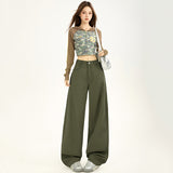 Blade Jeans Women's Spring And Autumn New Loose High-Waist Feeling Drag Trousers Lanky Trousers