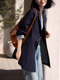 Paper Man Inside The Color / Collar A Long Wind Jacket Autumn