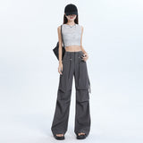 1607 Six-Color Summer New Fast-Drying Women's Trousers Tight Rope High Waist Wide Feet Tall Tall