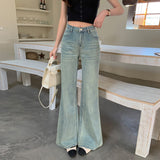 Vintage Blue Micro-Tipped Jeans Without Legs Hot Babes Feel Like Jeans Women's Trousers Plus Light Blue Trousers