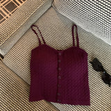 Autumn And Winter Vintage Knitted Jasmine Sling Female Sweet Wind Small Man With Chest Pad Slings