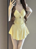 2025 Swim Lady Swimsuit Sexy Hanging Neck Sling In Thin Swimsuit Wave